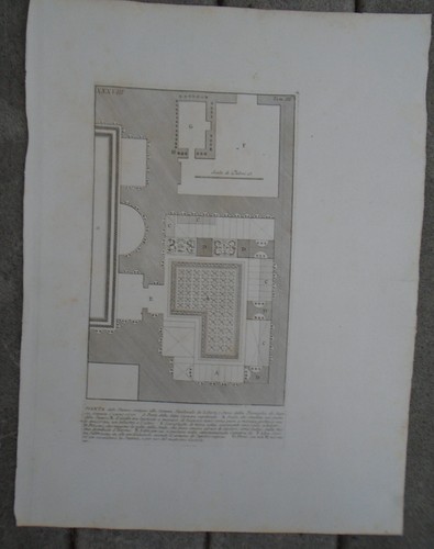 Incisione piranesi pianta - incisione,