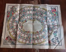 GIUOCO DELL' OCA 1872 GIOCO LITOGRAFIA LEBRUN BOLDETTI MARCENARO MACCHI NATALE 