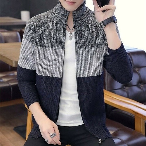 Uomo maglione cardigan maglia - cardigan,