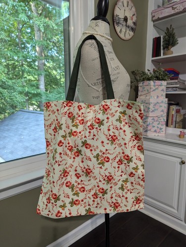 Lined market tote bag - lined,