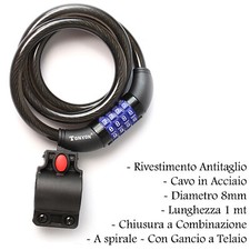 LUCCHETTO CATENA PER BICI