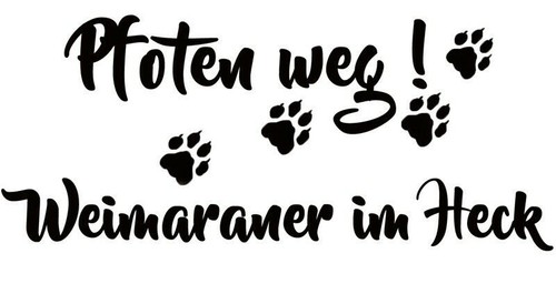 Weimaraner adesivi auto - weimaraner,