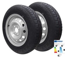 2x Ruota Completa 145/80R13 79N XL 4x100 145 80 Rimorchio Cerchione 4Jx13 M+S