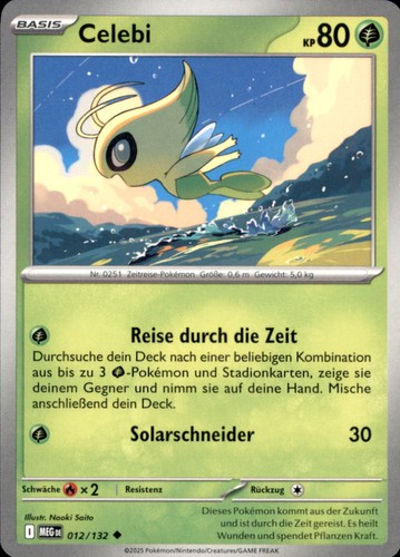Pokemon 012 132 celebi non - 012/132,