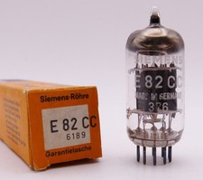 1x SIEMENS E82CC 6189 Röhre NUOVO IMBALLO ORIGINALE/nuovo vecchio stock in box tube