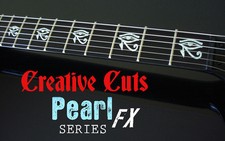 Adesivo decalcomania intarsio vinile Eye Of Horus Kirk Hammett ESP KH MOP per QUALSIASI CHITARRA