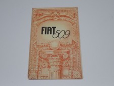 FIAT 509 TORPEDO CABRIOLET SPIDER BERLINA BROCHURE DEPLIANT PROSPEKT 1926 (A3)