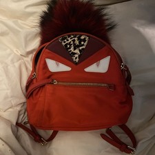 Zaino Fendi Monster Rosso