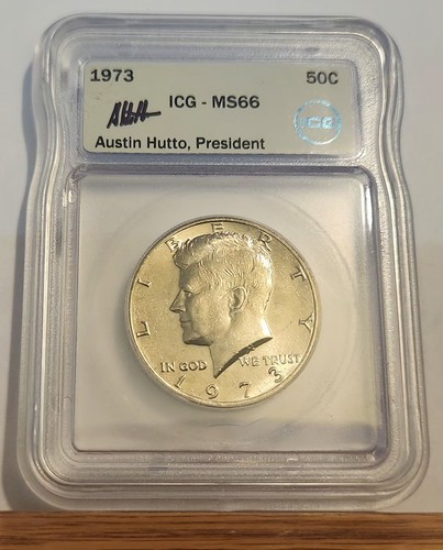 1973 kennedy mezzo dollaro icg - mezzo,