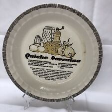 Quiche Lorraine Dish Plate