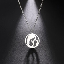 Collana con ciondolo mamma e