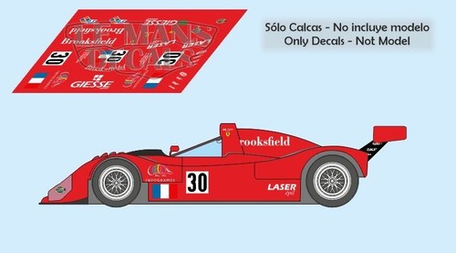 Decals ferrari 333sp mans - decals,