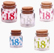 Bomboniere 12 pezzi – barattolo vetro portaconfetti per 18 anni
