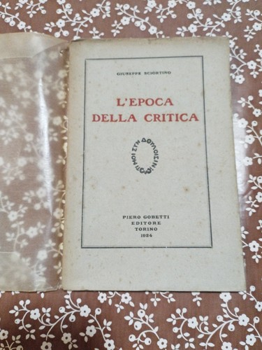 Epoca della critica 1924 - critica,