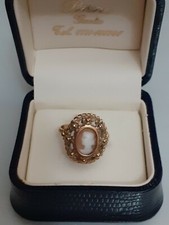 GIOIELLERIA - ANELLO IN ORO GIALLO CON CAMMEO CON CUSTODIA, ANNI '60