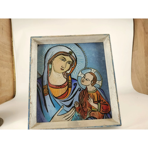 Icona madonna con bambino - con,