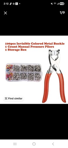 Kit cucire con - cucire, fibbia