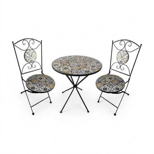 Set bistrot tavolo maioliche - bistrot,
