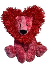 Hallmark Valentino Rosa Rosso Cuore Criniera Leone Peluche 12" Fusa Vibra Funziona
