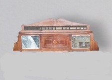 MENSOLA LEGNO 139,5 H 53 P 15 ANTICA ALZATA TESTATA LETTO SPECCHIO  CIMASA LEGNO