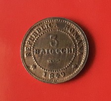 3 BAIOCCHI 1849 REPUBBLICA