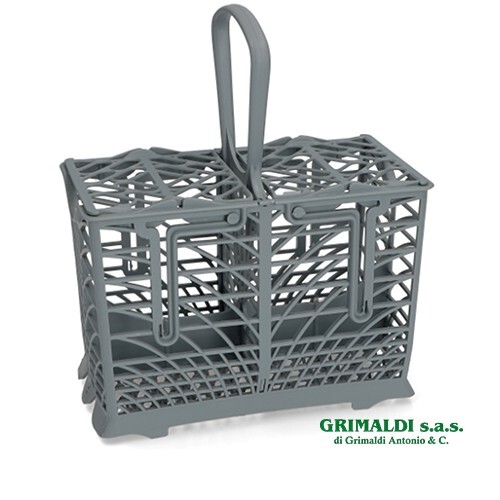 Cestello porta posate - porta, grigio