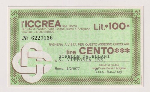 Miniassegni 77 sorelle - miniassegni,