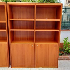 ✅ libreria mobile per ufficio in truciolato spesso 2 cm laminato legno ciliegio