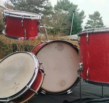 Sonor Teardrop Red Sparkle set
