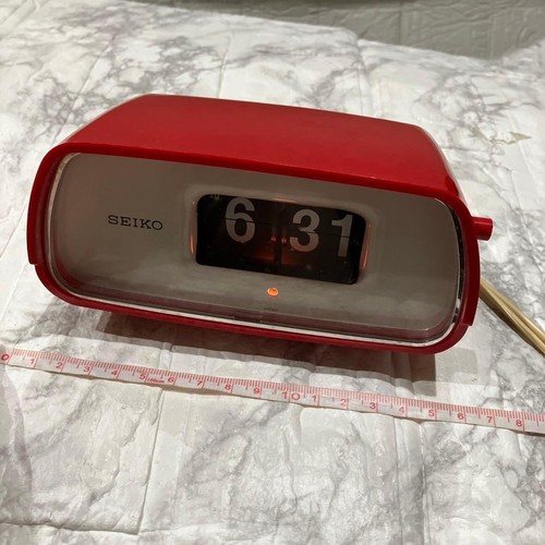 Seiko 634 red flip clock - seiko,