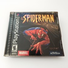Adesivo Spider-Man (SONY PlayStation 1, 2000) PS1 ETICHETTA NERA NUOVO COME NUOVO