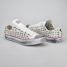 Converse bassa bianca