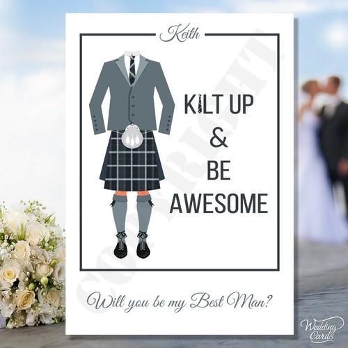 Biglietto invito kilt - , up