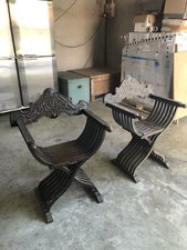 Coppia Sedie Savonarola 