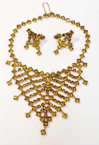 Collana orecchini vintage - e,
