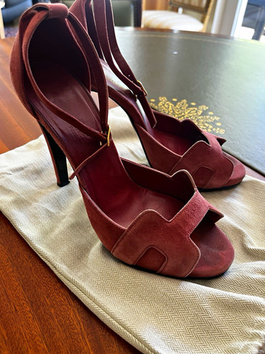 Hermès decolte donna camoscio