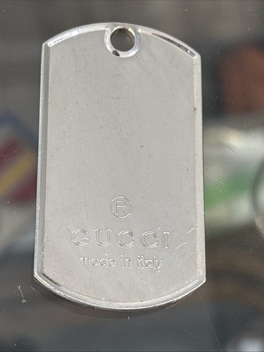 Gucci ciondolo targhetta - , cane