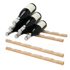 4 Pack Compact Wooden Wine