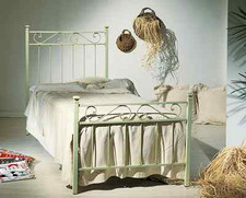 Letto singolo In Ferro Nero