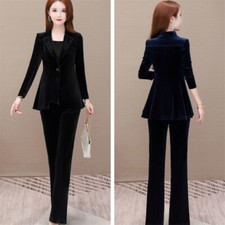 Moda Donna Velluto Giacca