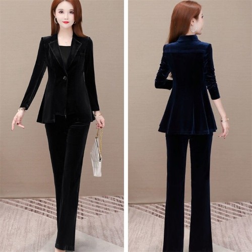 Moda donna velluto giacca - velluto,