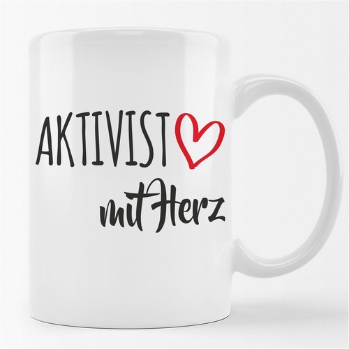 Tazza caffè attivista con - caffè,