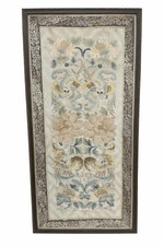 Antico pannello ricamo seta