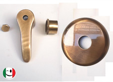KIT PER RUBINETTO PASSO RAPIDO ROTONDO SCARICO WC - BRONZATO - BRONZO