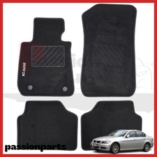 TAPPETI BMW SERIE 3 E90 E91 DAL 2005 IN MOQUETTE CON RICAMO E VELCRO BMW 4 PZ