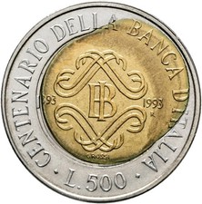 Repubblica 500 lire 1993