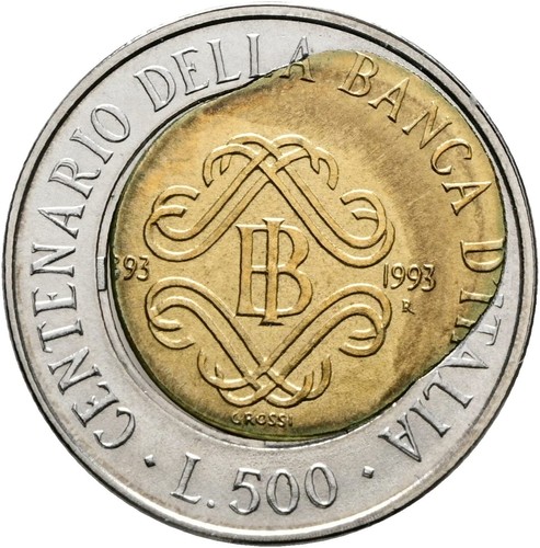 Repubblica 500 lire - , 1993
