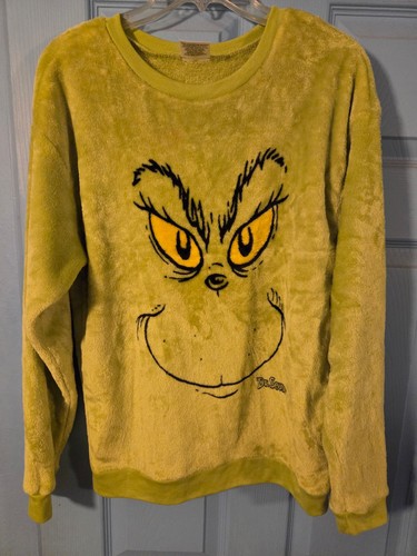 Grinch plush pullover - grinch, super