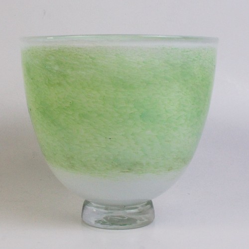Ciotola vetro verde mottled - vetro,