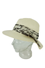 Collezione Alessandro Cappello Donna Colore Crema Bianco Fascia Fiocco Copricapo